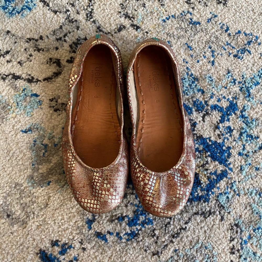 Tieks Wild Copper Size 8
